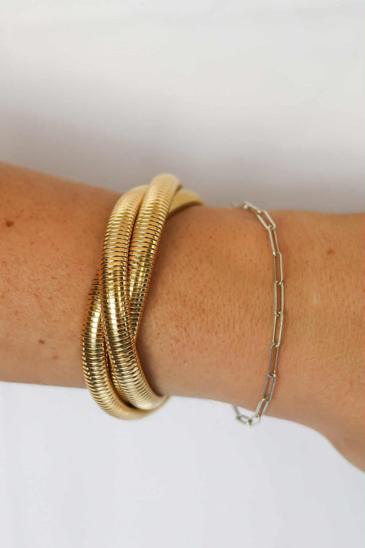 Golden Twist Bracelet