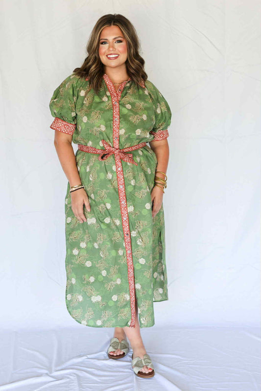 Golden Harvest Midi Dress